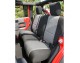 Housse de sièges arrière Néoprène Jeep JK 4 portes noir/gris